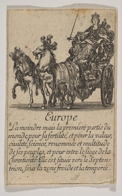 Europa, 1644 door Stefano della Bella
