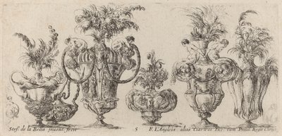 Fantastische Vazen, waarschijnlijk 1646 door Stefano della Bella