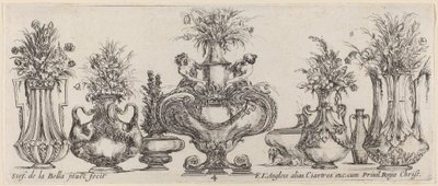Fantastische vazen, waarschijnlijk 1646 door Stefano della Bella