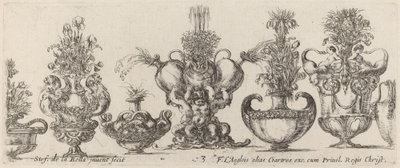 Fantastische Vazen, waarschijnlijk 1646 door Stefano della Bella