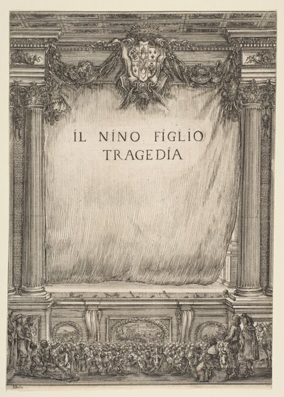 Frontispice voor Il Nino Figlio door Stefano della Bella