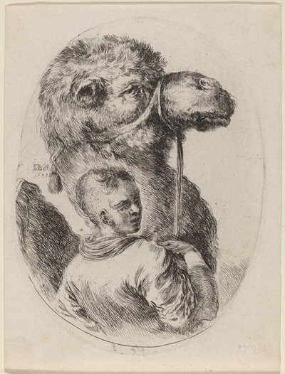 Bruidegom met een kameel, 1649 door Stefano della Bella