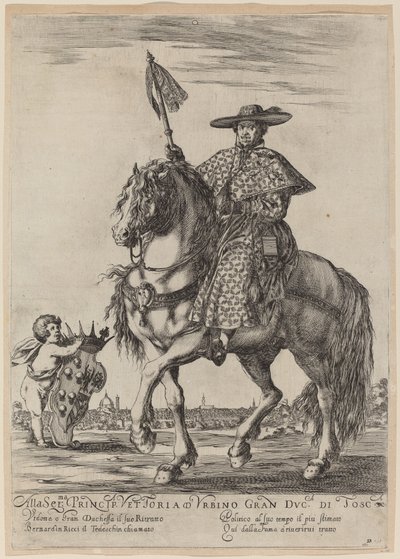 Il Tedeschino, 1637 door Stefano della Bella