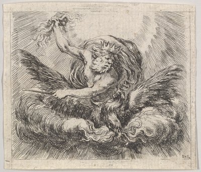 Jupiter, uit Spel van Mythologie door Stefano della Bella