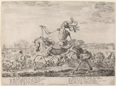De dood op een slagveld, 1648 door Stefano della Bella