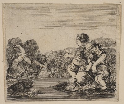 Latona, uit het spel van Mythologie Jeu de la Mythologie door Stefano della Bella