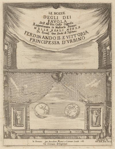 Le Nozze degli Dei: Frontispice door Stefano della Bella