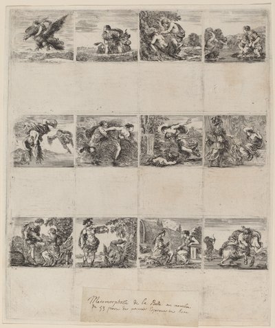 Mythologische Speelkaarten, 1644 door Stefano della Bella