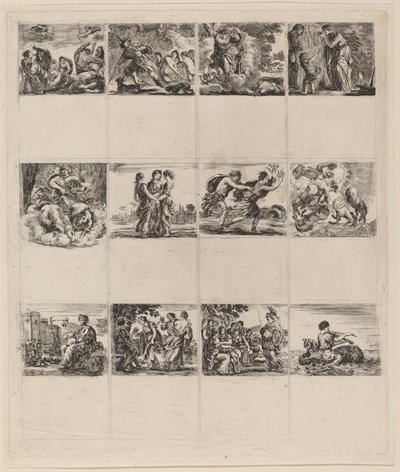 Mythologische speelkaarten, 1644 door Stefano della Bella