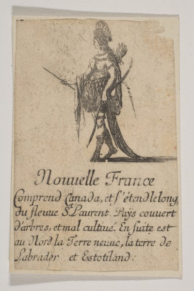 Nieuw Frankrijk, 1644 door Stefano della Bella