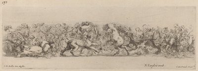 Ornamentale fries met wijnrank, waarschijnlijk 1648 door Stefano della Bella