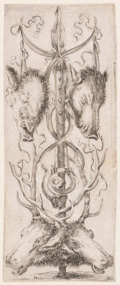 Ornamenti o Grottesche (Grotesk ornament) door Stefano della Bella