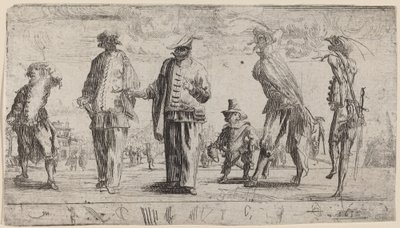 Pantalons, 1632 door Stefano della Bella