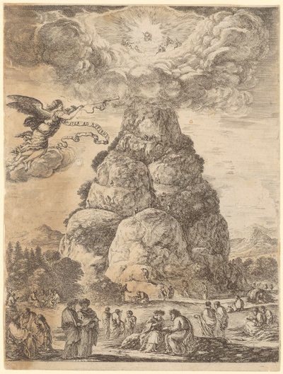 Parnassus, de rots van de filosofen door Stefano della Bella