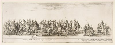 Deel van de Ingang van de Poolse Legatie I en K, 1633 door Stefano della Bella