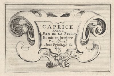 Plaat 1: Een cartouche met serietitel, uit 