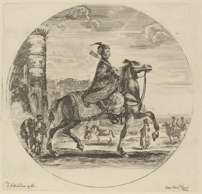 Poolse ruiter door Stefano della Bella