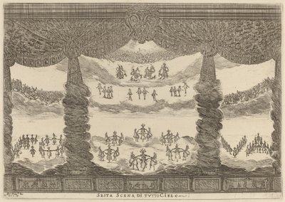 Sesta Scena di Tutto Cielo, 1637 door Stefano della Bella