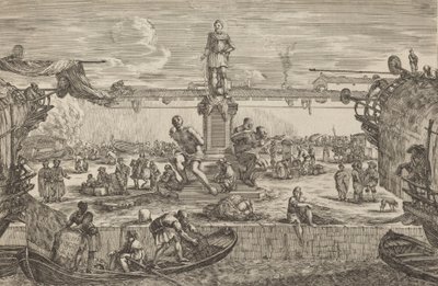 Standbeeld van Ferdinand I, waarschijnlijk ca. 1654-1655 door Stefano della Bella
