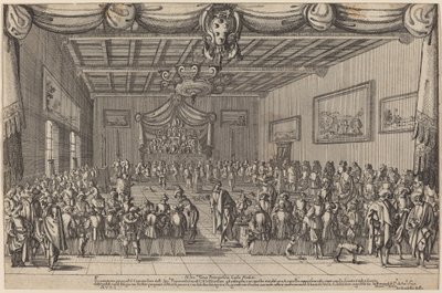 Het banket van de Piacevoli door Stefano della Bella