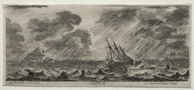 De vier elementen: Aqua door Stefano della Bella