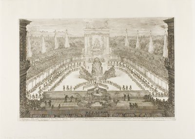De openingsvergadering van het ruiterballet door Stefano della Bella