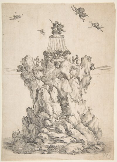 De Rots van Aeolus, 1652 door Stefano della Bella