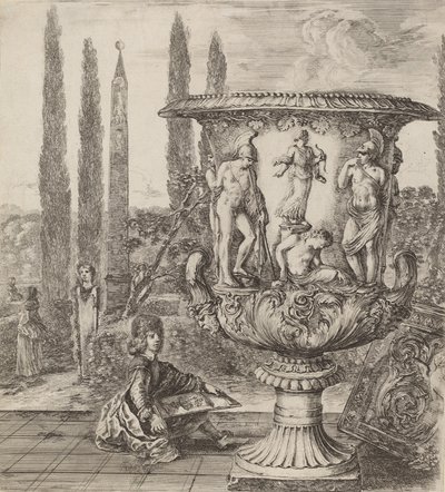De vaas van de Medici, 1656 door Stefano della Bella