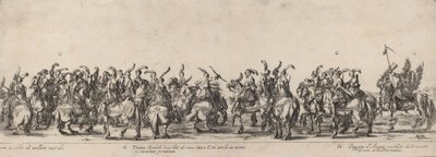 Dertig boogschutters en pages, 1633 door Stefano della Bella