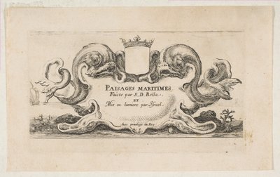 Titelpagina: Paisages maritimes, ca. 1644 door Stefano della Bella