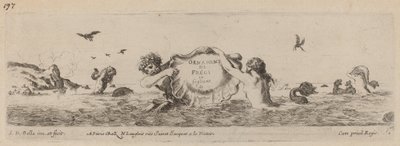 Titelpagina voor "Ornamenti di fregi e fogliani" door Stefano della Bella