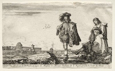 Verschillende Figuren en Landschappen, 1649 door Stefano della Bella