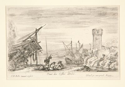 Uitzicht op de Kust van Italië ( door Stefano della Bella
