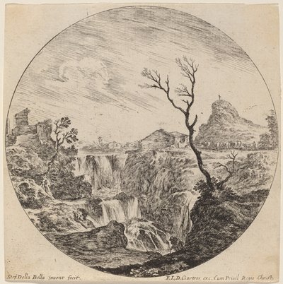 Waterval met drie niveaus door Stefano della Bella