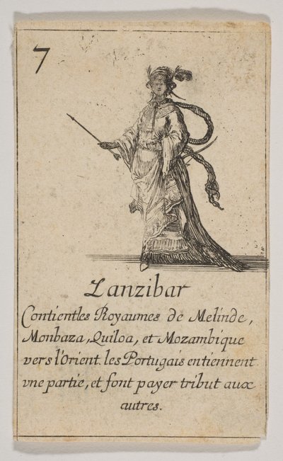 Zanzibar, 1644 door Stefano della Bella