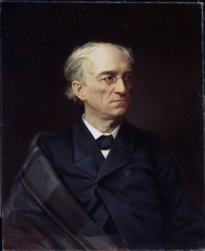 Portret van de Russische dichter Fyodor Ivanovich Tyutchev door Stepan Fyodorovich Alexandrovsky