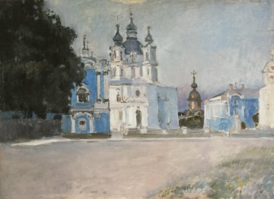 Het Smolny Klooster in Sint-Petersburg, begin 20e eeuw door Stepan Petrovich Yaremich