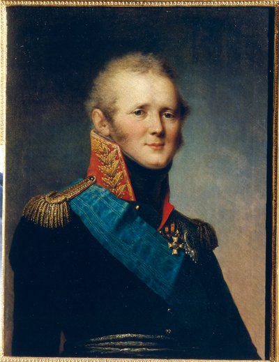 Portret van keizer Alexander I (1777-1825) door Stepan Semenovich Shchukin
