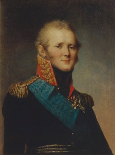 Portret van Keizer Alexander I 1777-1825, 1809 door Stepan Semenovich Shchukin
