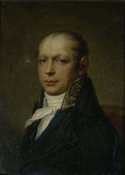Portret van de architect Andreyan Adrian D. Zakharov 1761-1811, ca. 1804 door Stepan Semenovich Shchukin