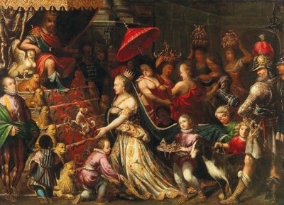 Koning Salomo Ontvangt de Koningin van Sheba, ca. 1640-1645 door Stephan Kessler