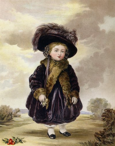 De prinses Victoria op vierjarige leeftijd door Stephan Poyntz Denning