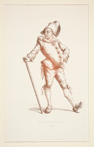 Polichinelle in 1820 door Stephane Pannemaker