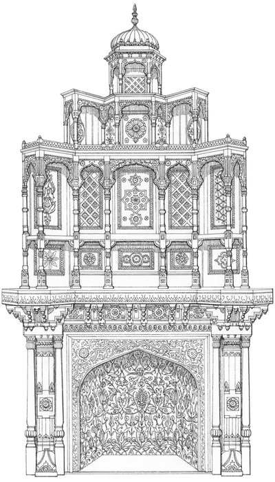Decoratieve Schoorsteenmantel van Bagshot Park, Surrey door Stephen Conlin