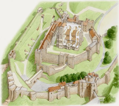 Dover Castle Vandaag, circa 1945-2023 door Stephen Conlin