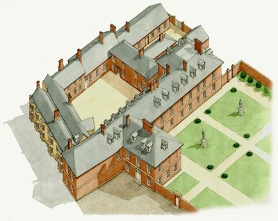 Newmarket Palace, Suffolk, c.1670-1683 door Stephen Conlin