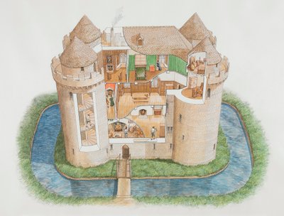 Kasteel Nunney, Somerset, 2006 door Stephen Conlin