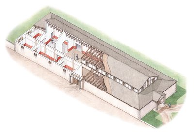 De Noordelijke Range, Brading Romeinse Villa, Isle of Wight door Stephen Conlin