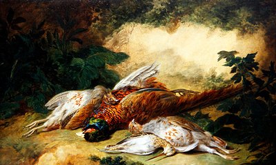 Een Stilleven van Dood Wild in een Landschap door Stephen Elmer