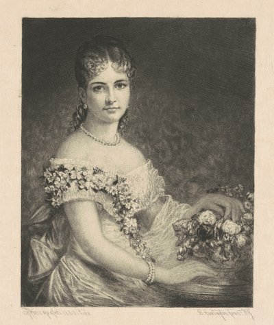 Mevr. J. Coleman Drayton (Charlotte Augusta Astor) door Stephen James Ferris, after Daniel Huntington